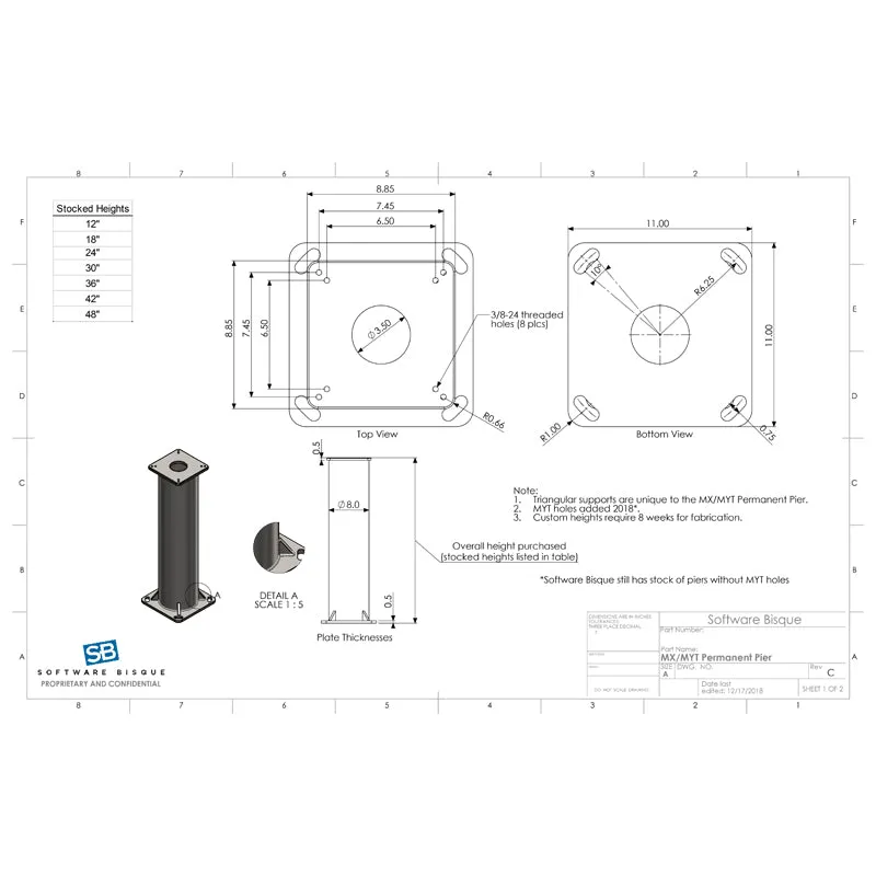 Software Bisque Paramount Permanent Pier - Thumbnail 2